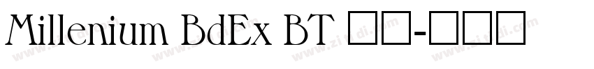 Millenium BdEx BT 常规字体转换